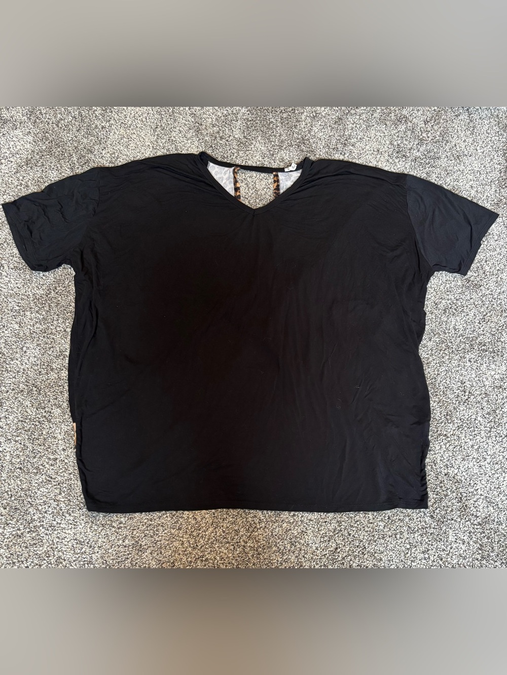 Beeson River Black V-Neck Short Sleeve Tee